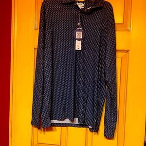 Tailorbird golf shirt long sleeve size Large 96%poly 4% spandex Quick dry